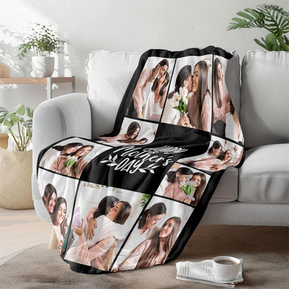 Regine Switzerland Custom Picture Blanket - Personalized Mother's Day Gift for Mom | Ships Next Day