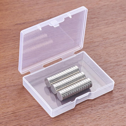 SMARTAKE Neodymium Refrigerator Magnets - 45 Pcs Small Round 10x2.6mm for Home, Office & School | Silver