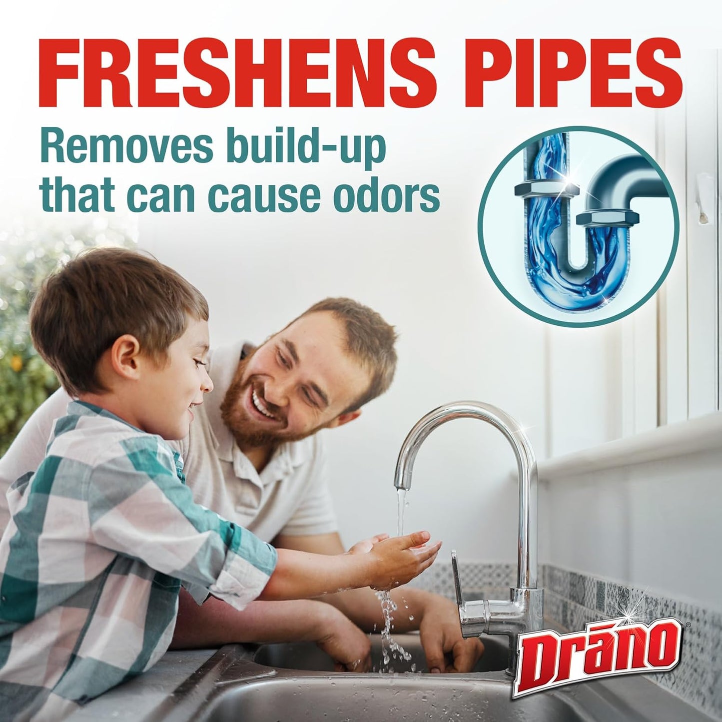 Drano Max Build-Up Remover | Enzyme & Probiotic Drain Cleaner - Prevent Clogs & Odors, 60 oz