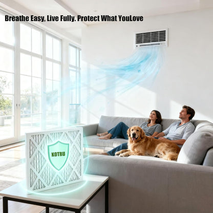 MERV 13 20x20x1 Air Filters by [Brand Name] - 4-Pack Electrostatic Pleated HVAC Filters | Captures Dust, Pollen & Pet Dander