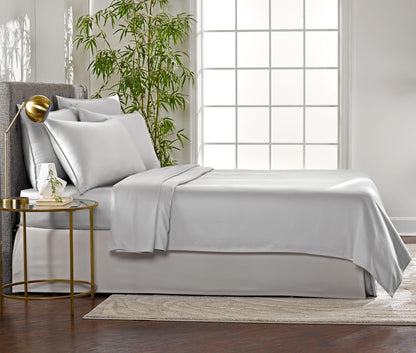 Pure Bamboo King Sheets - Luxuriously Soft 100% Organic Viscose Bed Sheet Set | Cooling & Durable (King, Silver Pearl)