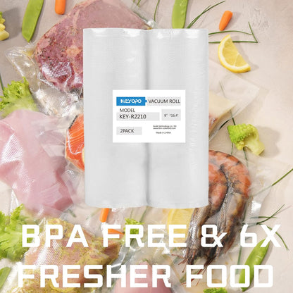 Vacuum Sealer Bags by [Brand Name] - Heavy Duty 8mil Rolls (2-Pack) | BPA-Free for Sous Vide & Meal Prep