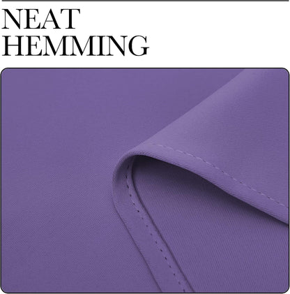 NICETOWN Blackout Curtain Panels - Thermal Insulated Grommet Drapes for Basement | Lilac Purple, 34x84" (1 Pair)