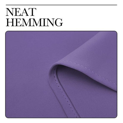 NICETOWN Lilac Purple Room Darkening Curtains for Kitchen, Set of 2, 42 inches Wide by 78 inches Long, Window Treatment Thermal Insulated Solid Grommet Room Darkening Curtains/Drapes for Bedroom