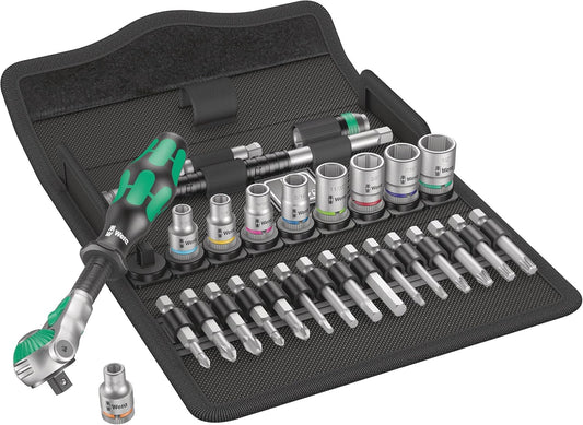 Skiennix Ratchet Set - 28 Pieces, 1/4 Inch SAE for Ultimate Versatility and Durability