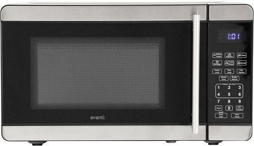 Avanti Microwave Oven - 700-Watt Compact Design with 6 Pre-Cooking Settings | 0.7 Cu.Ft. Metallic Finish