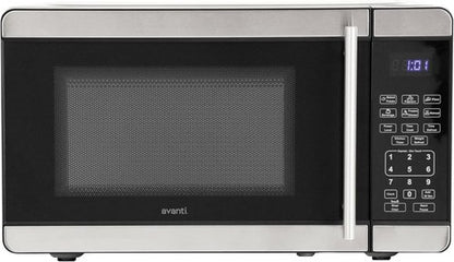 Avanti Microwave Oven - 700-Watt Compact Design with 6 Pre-Cooking Settings | 0.7 Cu.Ft. Metallic Finish