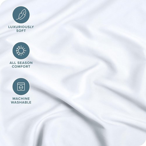 Bare Home Fitted Bottom Sheet - Ultra-Soft 1800 Microfiber Luxury - Deep Pocket Queen Size | White