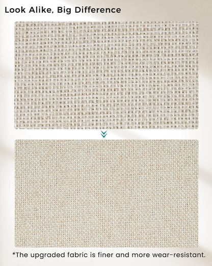 Storage Cube Bins - 6 Pack Fabric Organizer Baskets for Shelves & Closets | 11x11 Inch, Beige