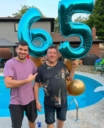 Blue Number 9 Balloon - 40 Inch Giant Birthday Decoration for Boys & Girls | Perfect for 9th, 19th, 29th Celebrations