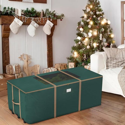 Elf Stor Rolling Storage Bag - 12FT Durable Bag with Wheels & Handles for Cushions, Clothes & More | Green