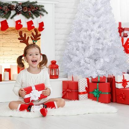 Costway 5ft Artificial PVC Christmas Tree with Stand - Indoor/Outdoor, White - Variation of THIS listing