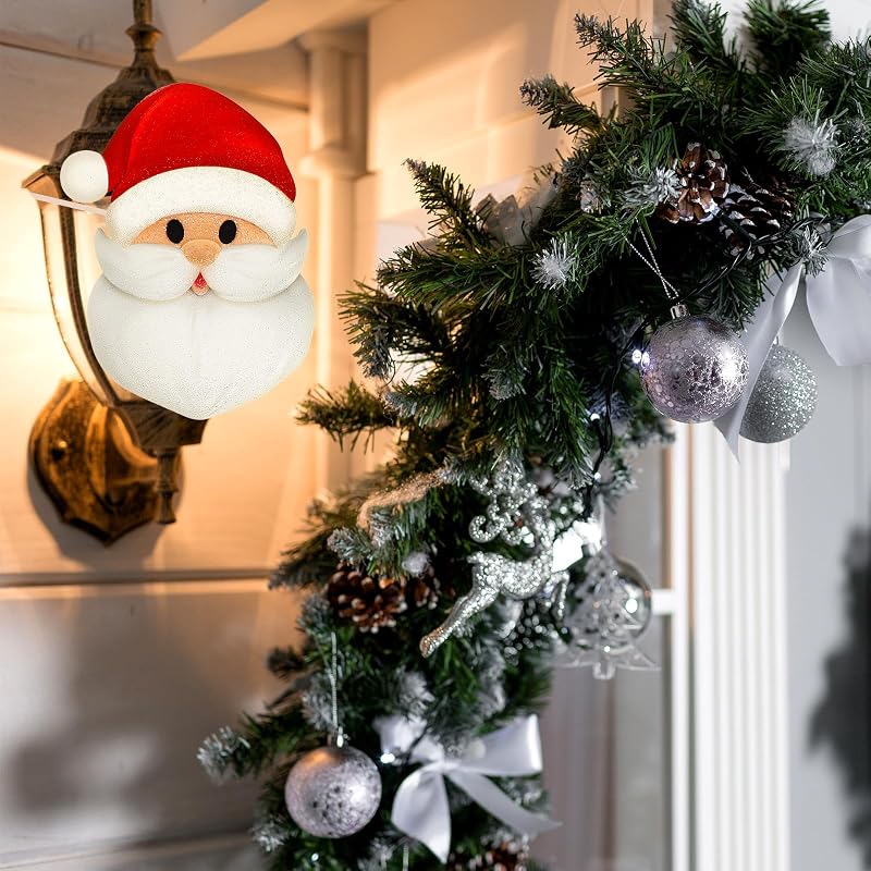 Santa Porch Light Cover - Christmas Snowman Santa Elf, 1 Pc Variation of THIS listing