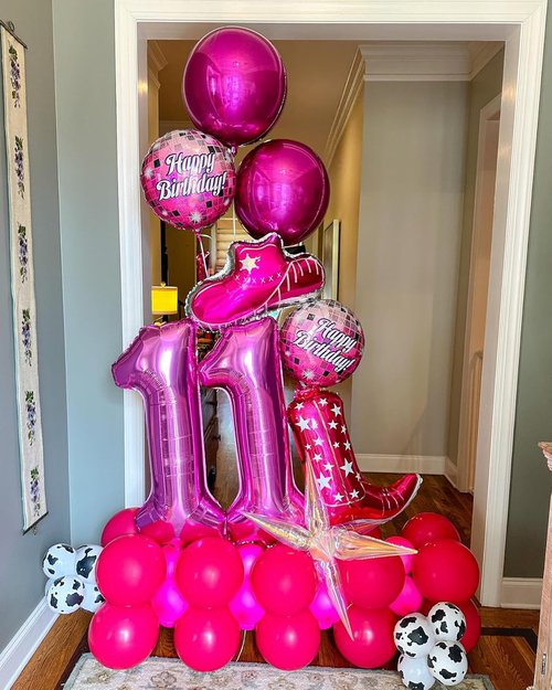Hot Pink Number 1 Balloon - 40 Inch 1st Birthday Decoration for Boys & Girls | Shiny Party Supplies