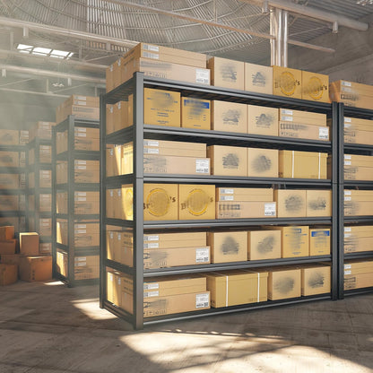 REIBII 6-Tier Garage Shelving | Heavy-Duty Metal Storage Shelves, 3500LBS Capacity, 84" H x 48" W x 20" D