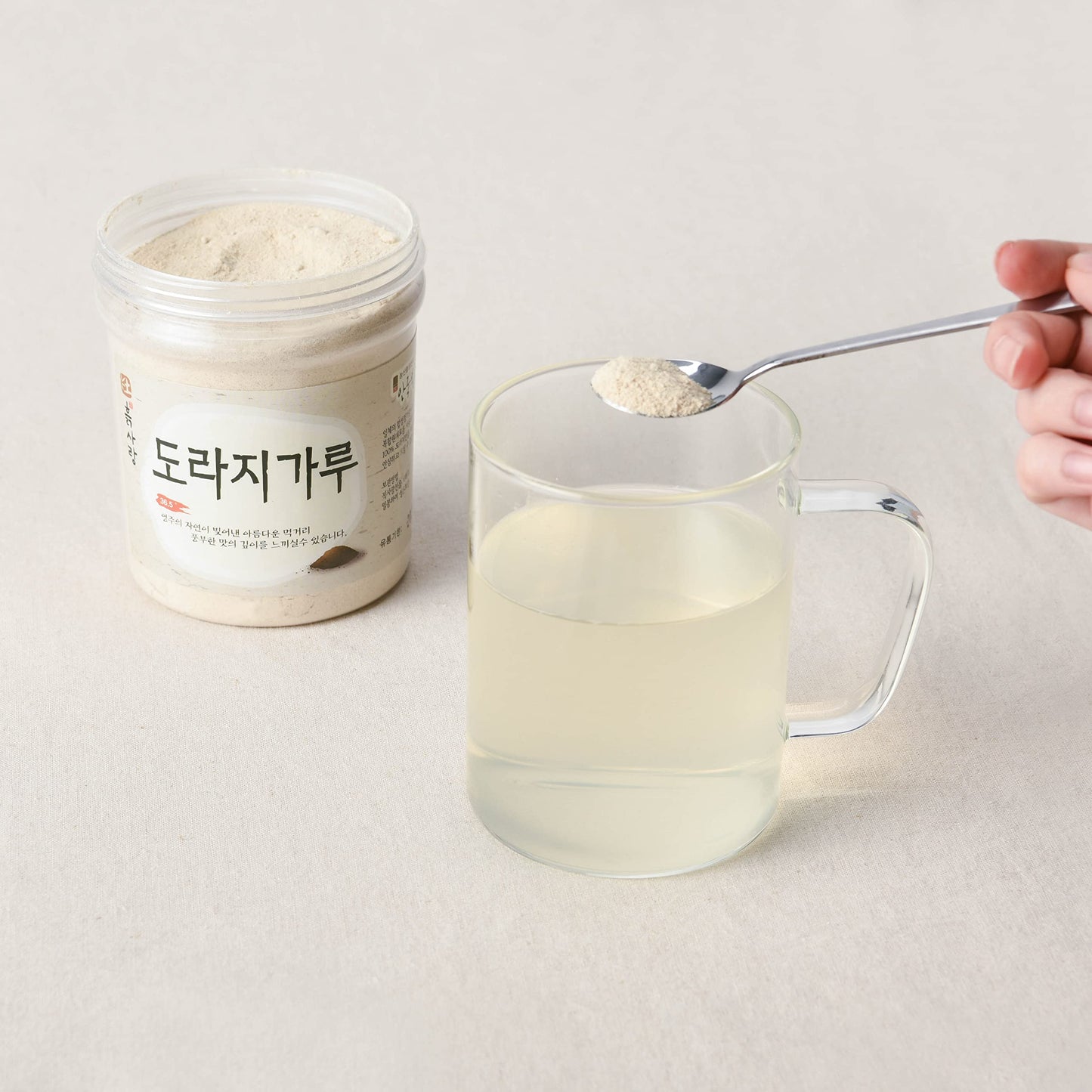 AnnGukBong Korean 100% Pure Balloon Flower Bellflower Root Powder 180g / 6.3 oz Origin Korea 도라지가루(Pack of 1)