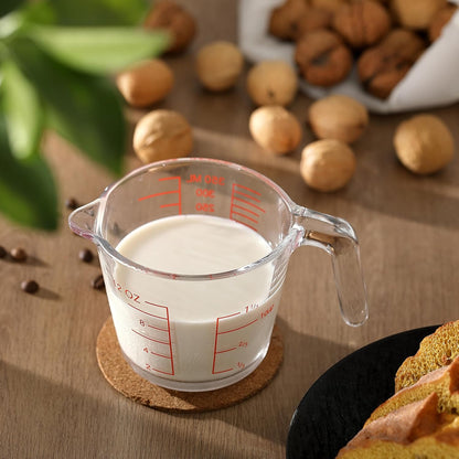 Skiennix Glass Measuring Cup - Essential Baking & Cooking Tool | Durable & Easy to Read