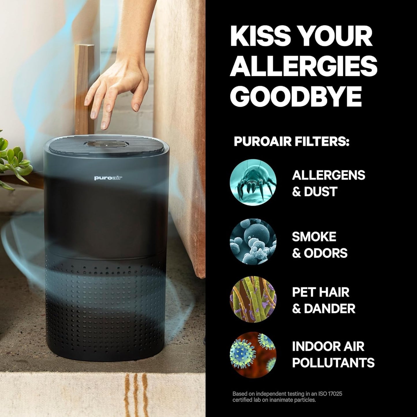PuroAir HEPA Air Purifiers for Large Rooms - Filters 99.9% of Pollutants | Covers Up to 2,200 Sq Ft