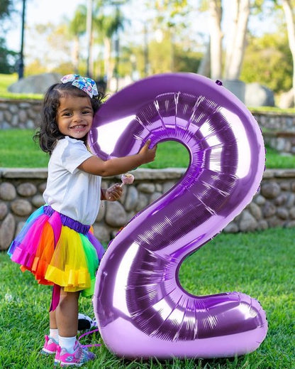 40-Inch Purple Number Balloons by [Brand Name] - Perfect for 2nd, 12th, 21st Birthday Celebrations & Events