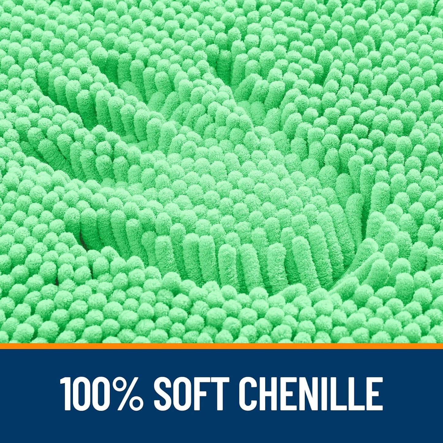 OLANLY Bathroom Rugs - Extra Soft Absorbent Chenille Mats | Quick-Dry, Machine Washable, 44x24 Mint Green