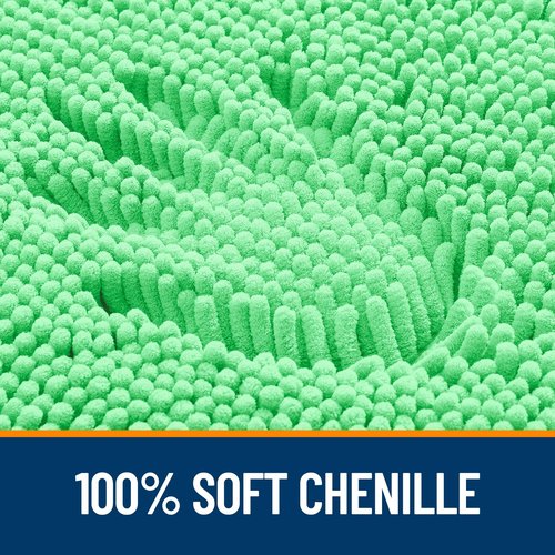 OLANLY Bathroom Rugs 36x24, Extra Soft Absorbent Chenille Bath Rugs, Rubber Backing Quick Dry, Machine Washable Bath Mats for Bathroom Floor, Tub and Shower, Home Decor Accessories, Mint Green
