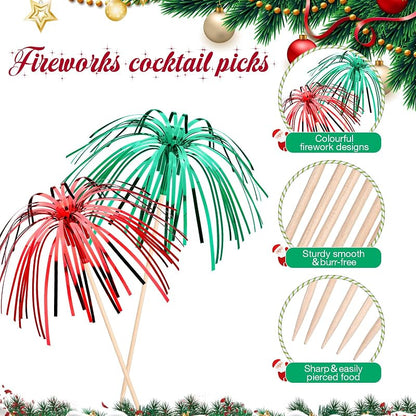 Variation of THIS listing: 150 Pcs Christmas Cocktail Picks - Cupcake Toppers