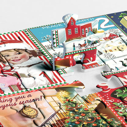 Regine Switzerland Christmas Advent Calendar Puzzle - 1000 Piece Jigsaw for Adults | Holiday Countdown Fun