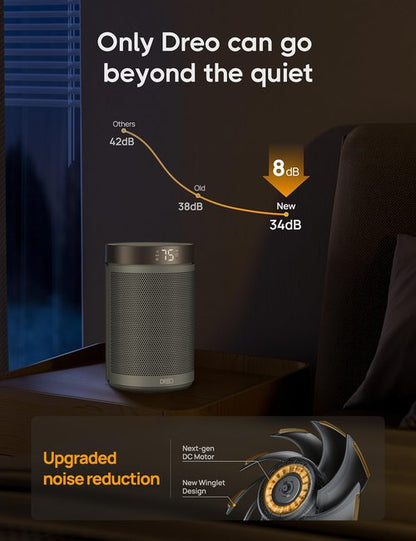 DREO Space Heater, Portable Electric Heaters for Indoor Use with Thermostat and Remote, 2024 Upgraded, Digital Display, 12H Timer, 5 Mode, 1500W PTC Ceramic Fast Safety Heat for Office Bedroom Home