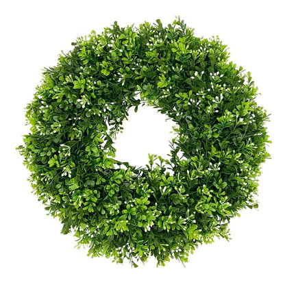 26in Artificial Christmas Wreath with Greenery, White-Berries