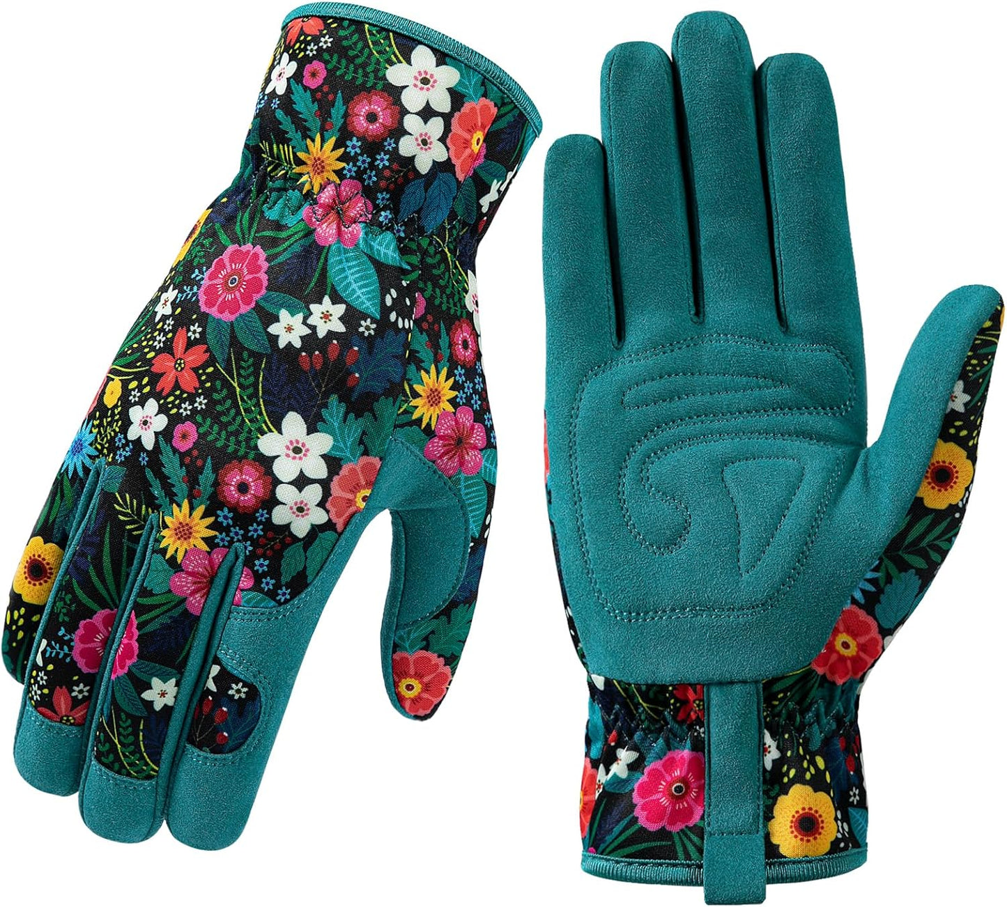 Trifabricy Gardening Gloves - Breathable Leather, Thorn-Proof & Puncture-Resistant | Women's Size