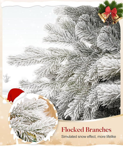 5ft Unlit Snow-Flocked Artificial Christmas Tree - Decoway