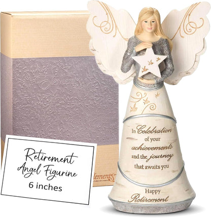 Pavilion Gift Company Retirement Angel Figurine - Celebrate New Beginnings | 6.5 Inches