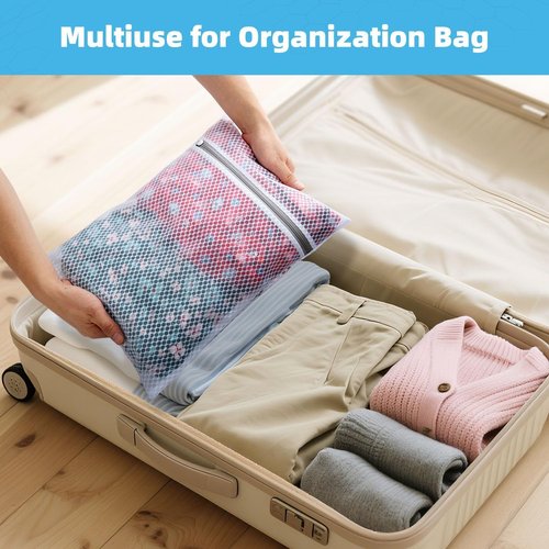 Honeycomb Mesh Laundry Bags - 12x16 Inch Delicate Wash Bags for Bras, Lingerie, Socks & Baby Clothes
