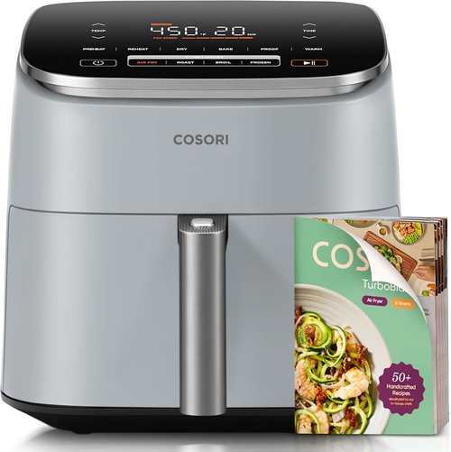 Cosori 9-in-1 TurboBlaze Air Fryer - 6 Qt Premium Ceramic Coating for Even Cooking | 90°–450°F
