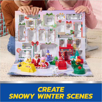 PAW Patrol Advent Calendar 2025 - 24 Surprise Toys with Figures, Mini Vehicles & Accessories for Kids 3+