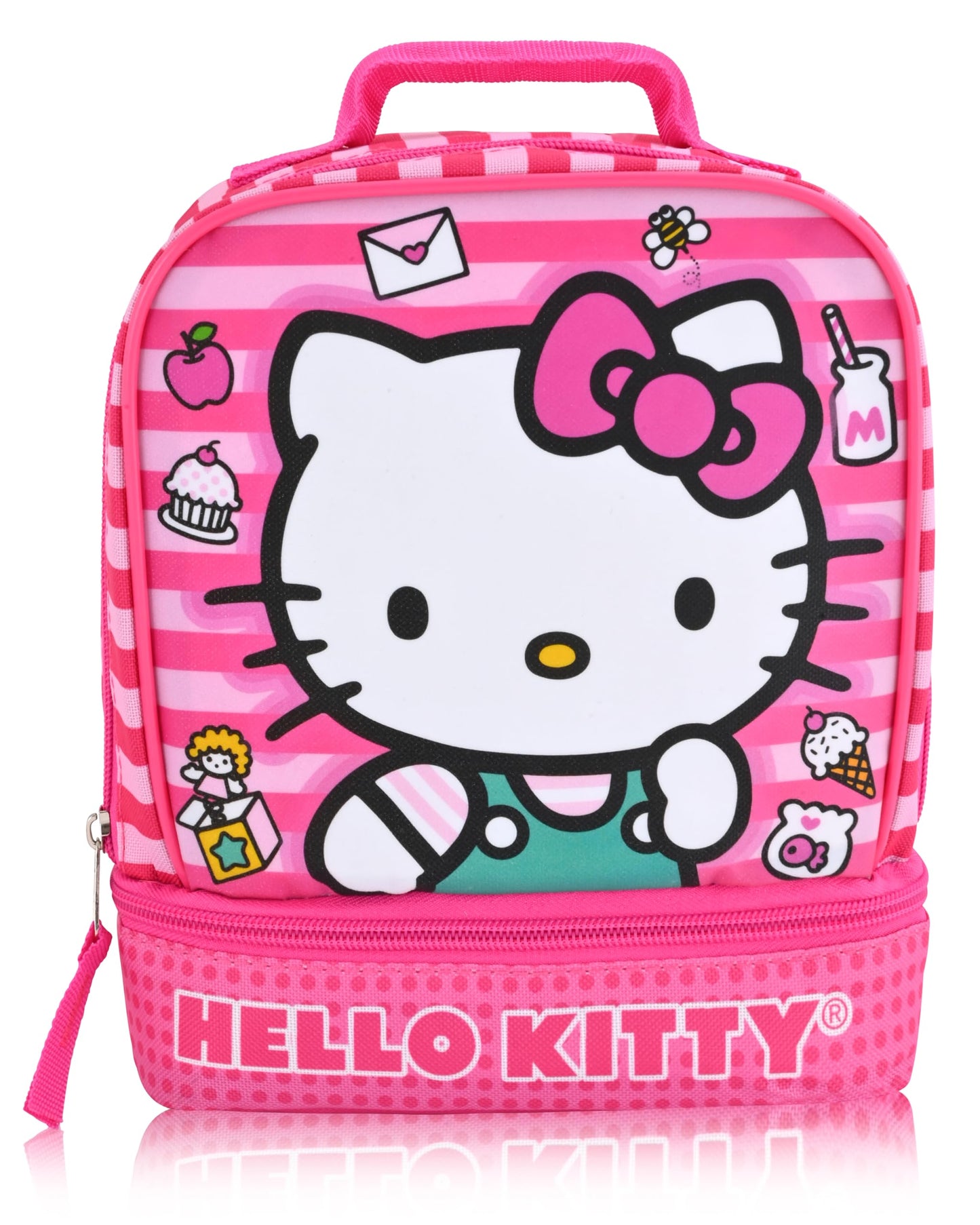 Fast Forward Sanrio Hello Kitty Lunch Box for Kids | Insulated Lunch Bag Lunch Box for Girls, Boys, Unisex | Hello Kitty and Friends Pink Reusable Lunchbox