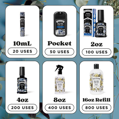 Poo-Pourri Before-You-Go Pocket Toilet Spray, Travel Essentials, Royal Flush, 1 Fl Oz, Up to 50 Uses, On-The-Go Bathroom Odor Deodorizer with Essential Oils, TSA Approved Size, Eucalyptus & Spearmint