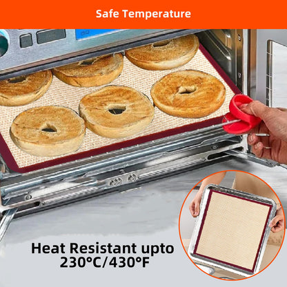 Silicone Air Fryer Liners Reusable For Emeril Lagasse French Door 360 Air Fryer, Baking Mat Accessories Compatible With Emeril 26 QT Dual-Zone Airfryer Oven