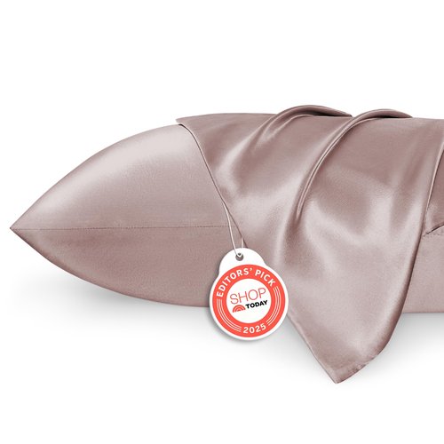 Bedsure King Size Satin Pillowcase Set of 2 - Dusty Rose Silky Pillow Cases for Hair and Skin with Envelope Closure, Similar to Silk Pillow Cases, Gifts for Women Men, 20x36 Inches, 2pcs