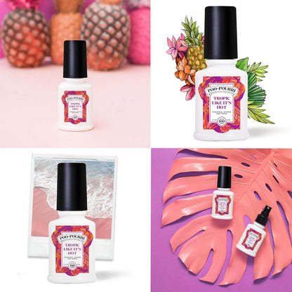Poo-Pourri Tropic Like It's Hot | Berry & Bright | Balsam Bum 2 Ounce Set - Odor Eliminator