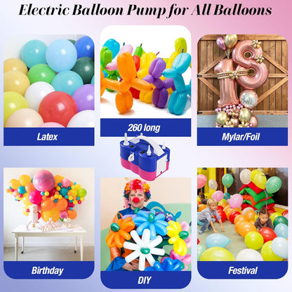 Skiennix Electric Balloon Pump - 3-in-1 Portable Air Inflator/Deflator for Latex & Foil Balloons | 110V Dual Nozzle