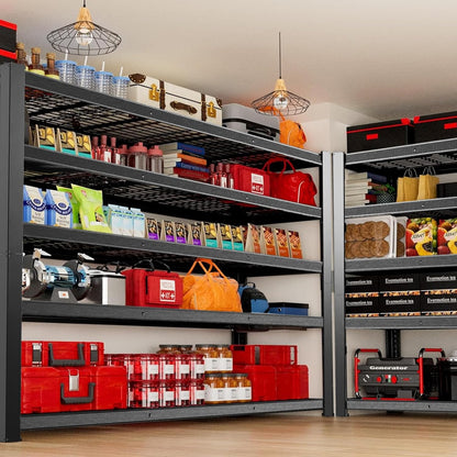 Regine Switzerland Heavy Duty Garage Shelving - 5-Tier Adjustable Storage Unit | 84" H x 24" D x 55" W, 3050 lbs Capacity