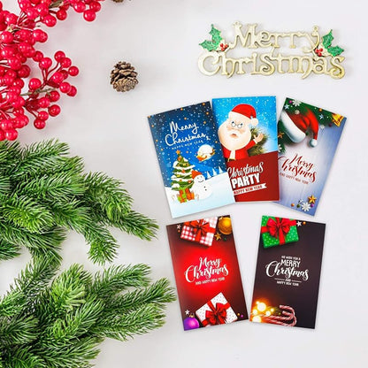 Christmas Gift Card Holders with Envelopes — 30 Pack, Festive Designs
