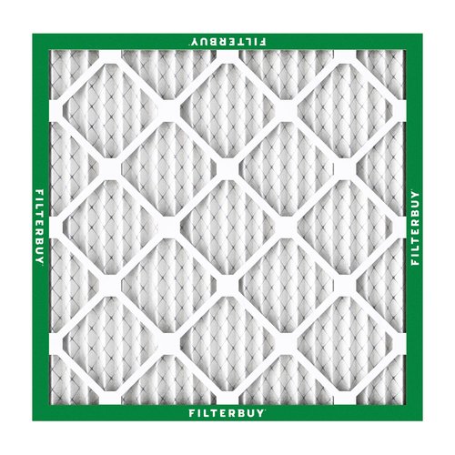 Filterbuy 20x20x1 Air Filter MERV 8 Essential Dust & Allergy Defense (4-Pack), Electrostatic Pleated HVAC AC Furnace Filters Replacement (Actual Size: 19.50 x 19.50 x 0.75)