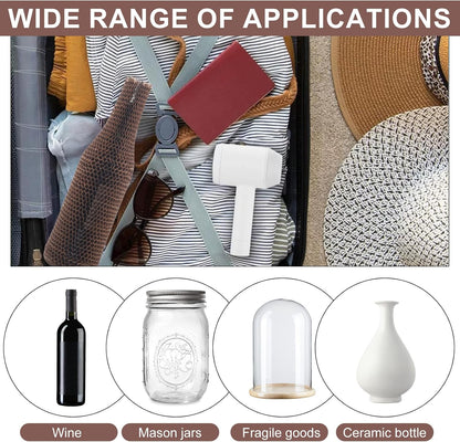 Wine Bottle Protector Sleeves by Honeycomb Paper,36 Set Reusable Glass Liquor Bottle Sleeves for Airplane Travel,Transport,Camping-Proof Safety Impact Resist