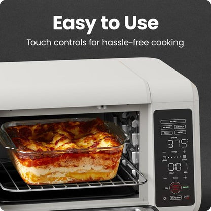 Chefman Air Fryer Toaster Oven - Versatile 4-Slice Countertop Oven for Quick & Healthy Meals - Ivory