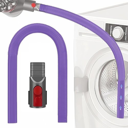 JEDELEOS Dryer Vent Lint Hose - Flexible Lint Removal Tool for Dyson V15, V12, V11, V10, V8, V7 | Purple