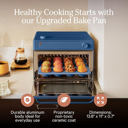 Our Place Wonder Oven - 6-in-1 Air Fryer Toaster Oven with Steam Infusion | Non-Toxic, PFAS-Free | Blue Salt