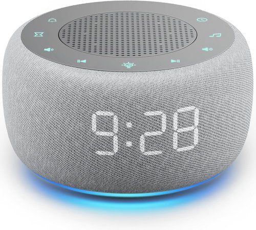 Buffbee Alarm Clock - 2-in-1 Sound Machine with Gentle Wake-Up & Ambient Night Light | Sleep Better
