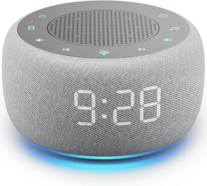 Buffbee Alarm Clock - 2-in-1 Sound Machine with Gentle Wake-Up & Ambient Night Light | Sleep Better
